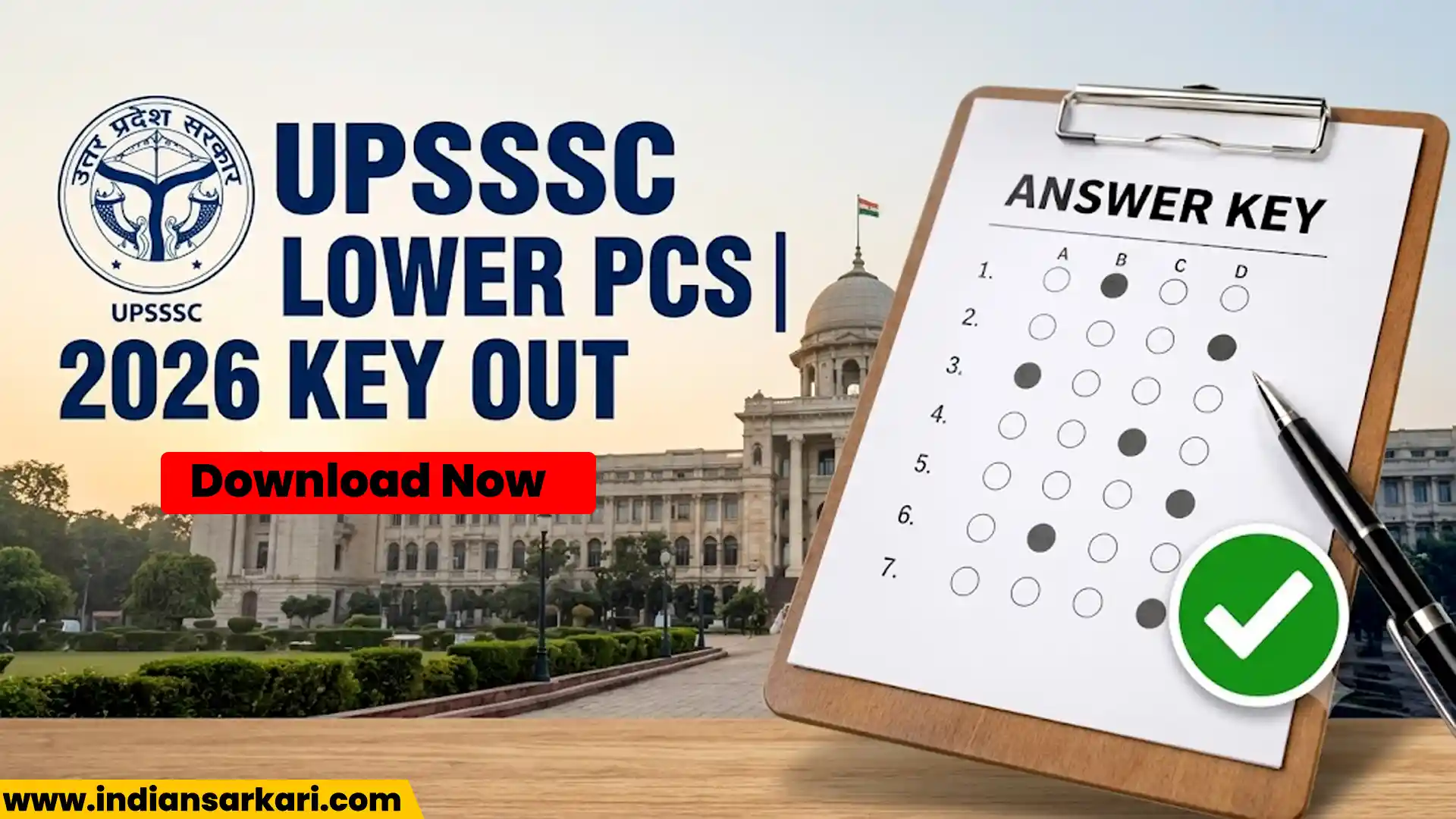UPSSSC Lower PCS Answer Key 2026