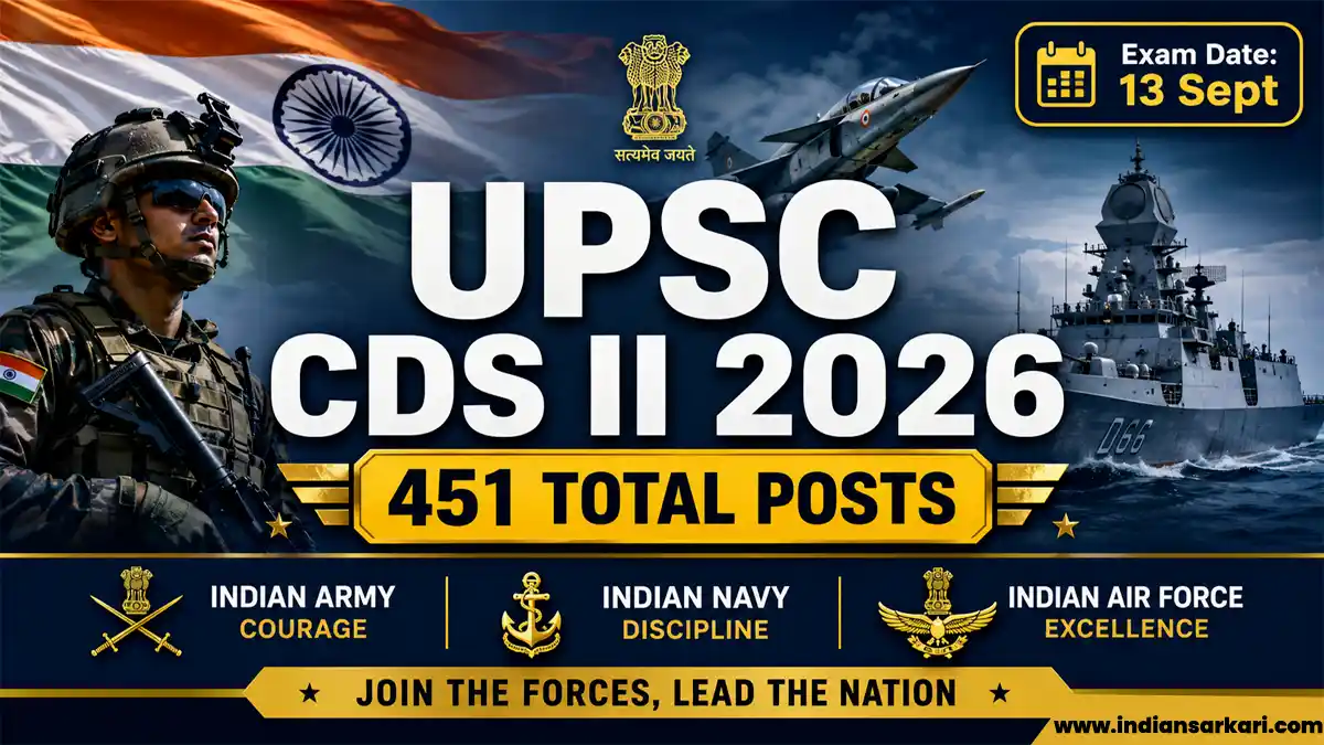 UPSC CDS II Exam Schedule 2026