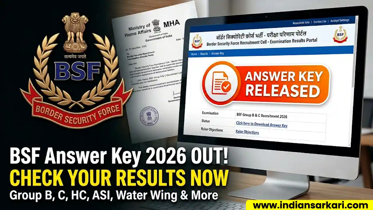 BSF and CAPF Answer Key 2026