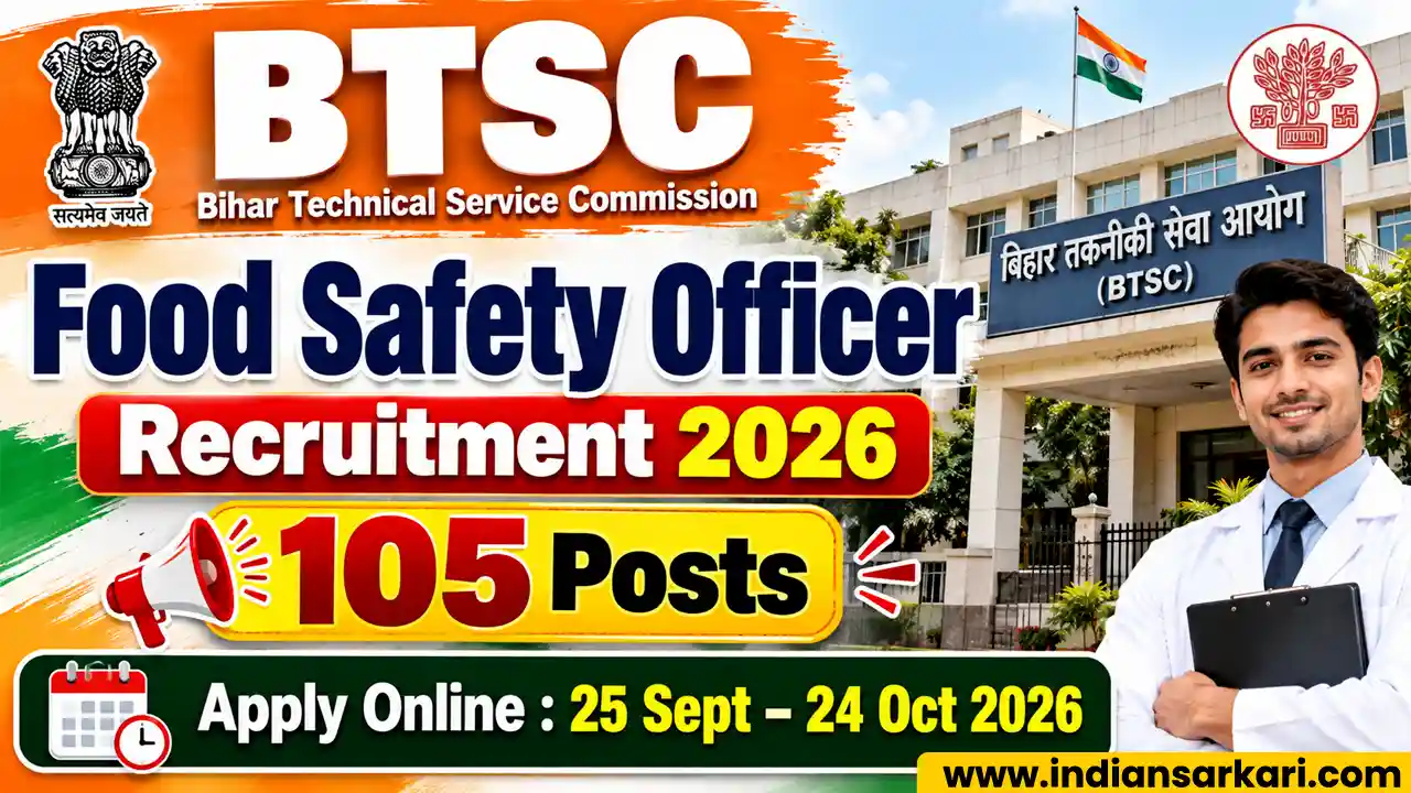 BTSC Food Safety Officer Recruitment 2026