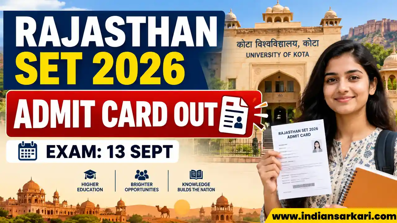 Rajasthan SET Admit Card 2026