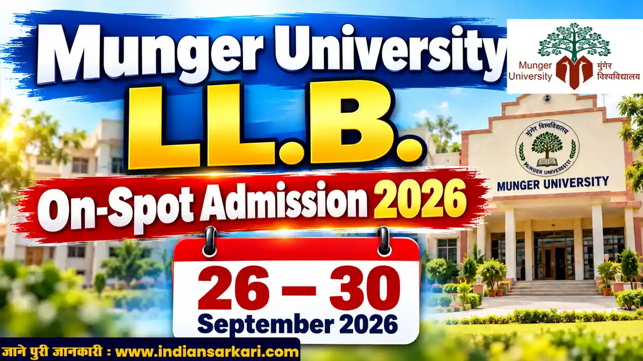 Munger University LL.B. On-Spot Admission 2026