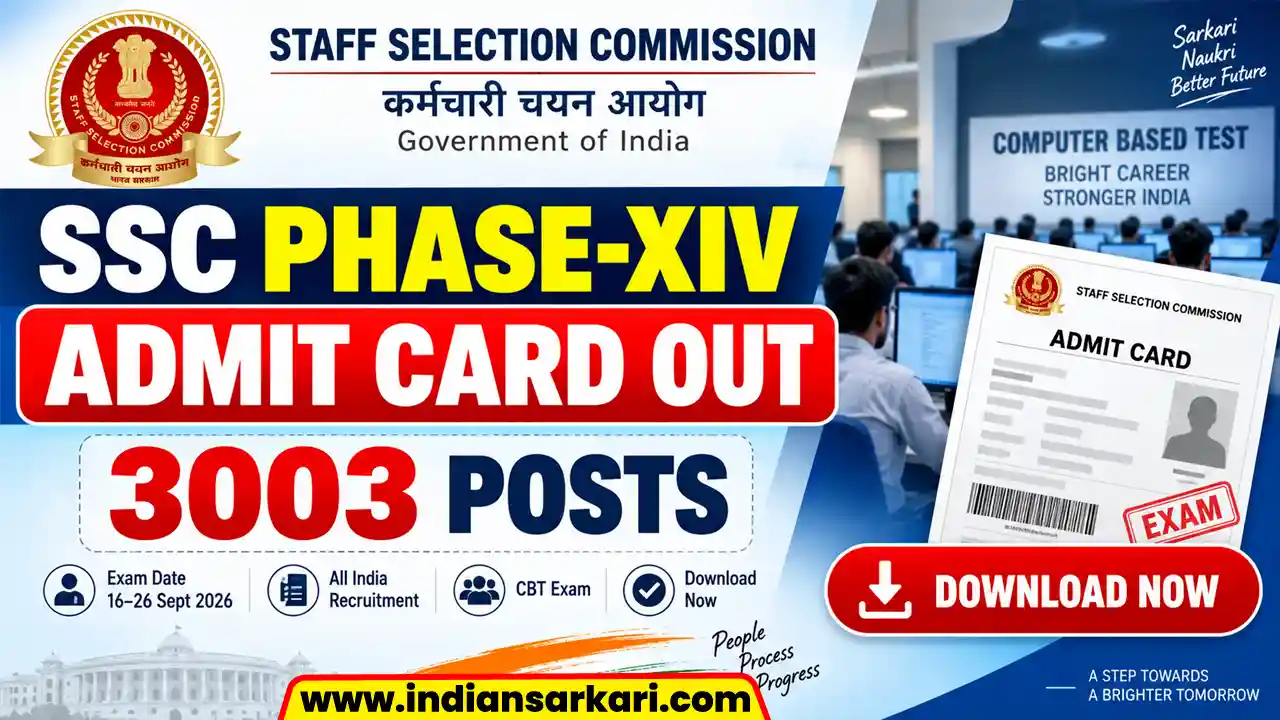 SSC Selection Post Phase XIV Admit Card 2026