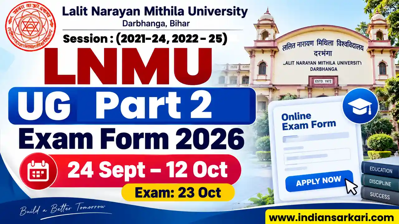 LNMU UG Part 2 Exam Form 2026