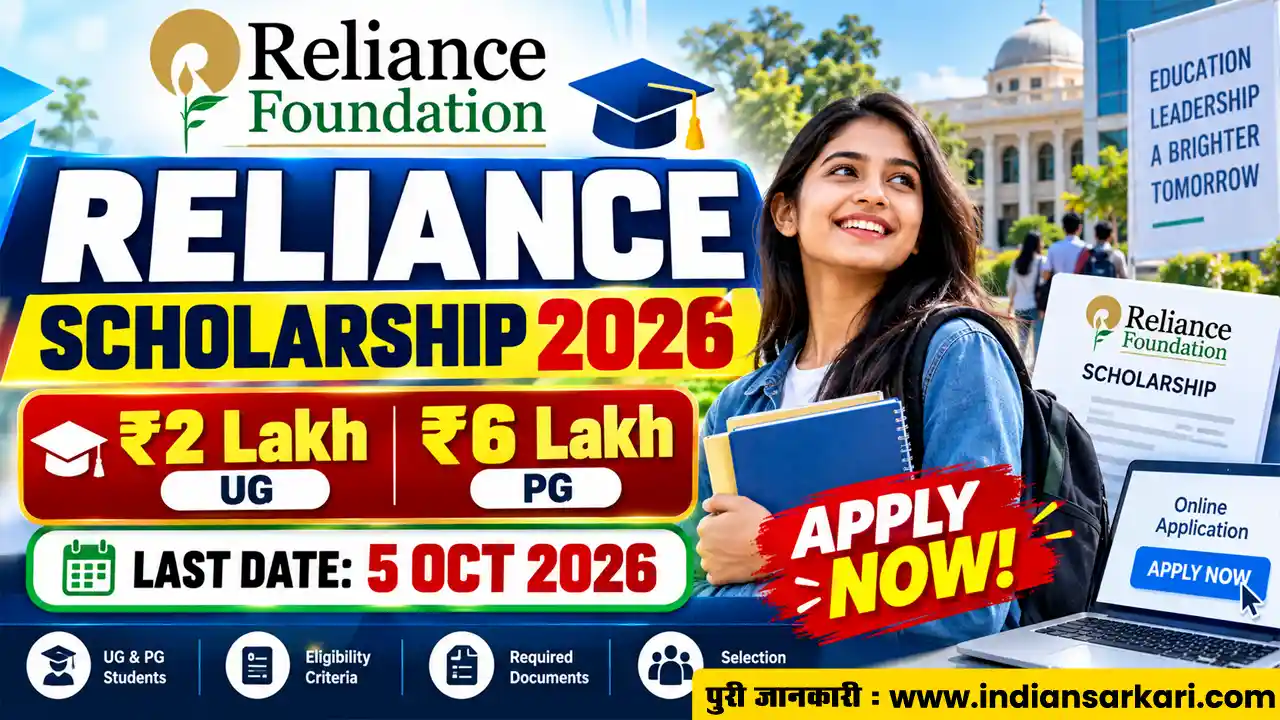 Reliance Foundation Scholarship 2026-27
