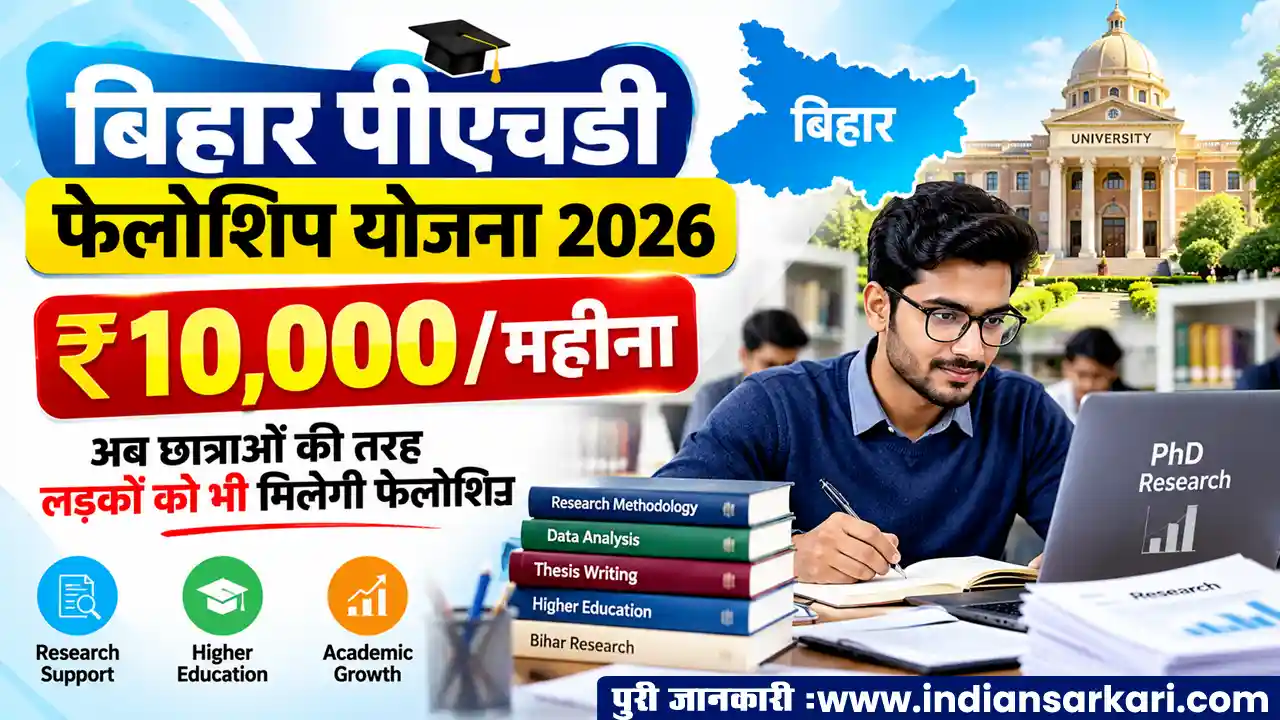 Bihar PhD Fellowship Yojana 2026