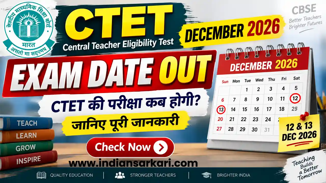 CTET December Exam Date 2026