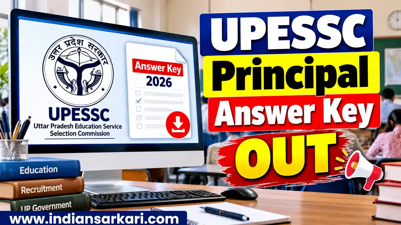 UPESSC Principal Answer Key 2026