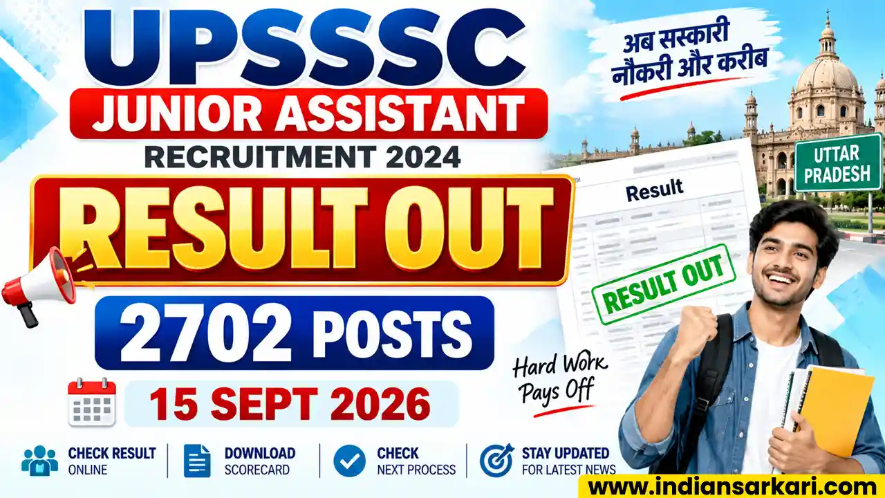 UPSSSC Junior Assistant Result 2026