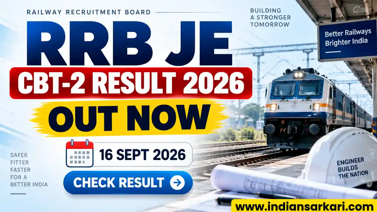 RRB JE CBT-2 Result 2026