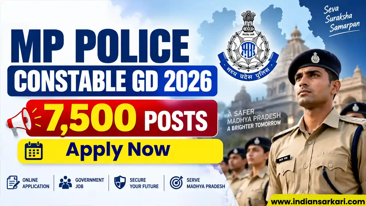 MP Police Constable GD Recruitment 2026