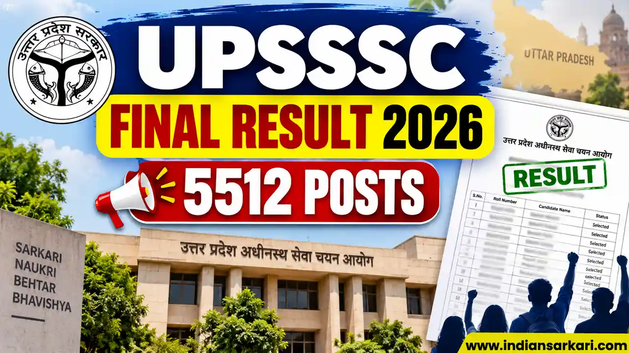 UPSSSC Junior Assistant Final Result 2026