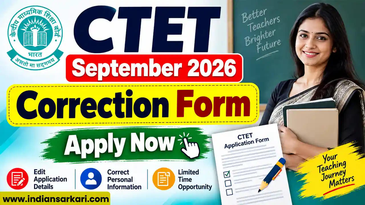 CTET September 2026 Correction