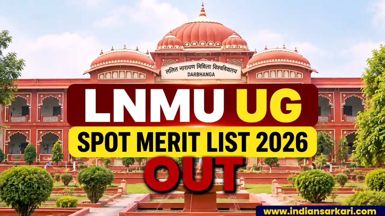 LNMU UG Spot Merit List 2026