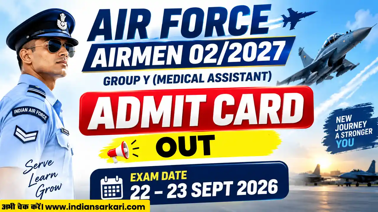 Indian Air Force Airmen Admit Card 02/2027