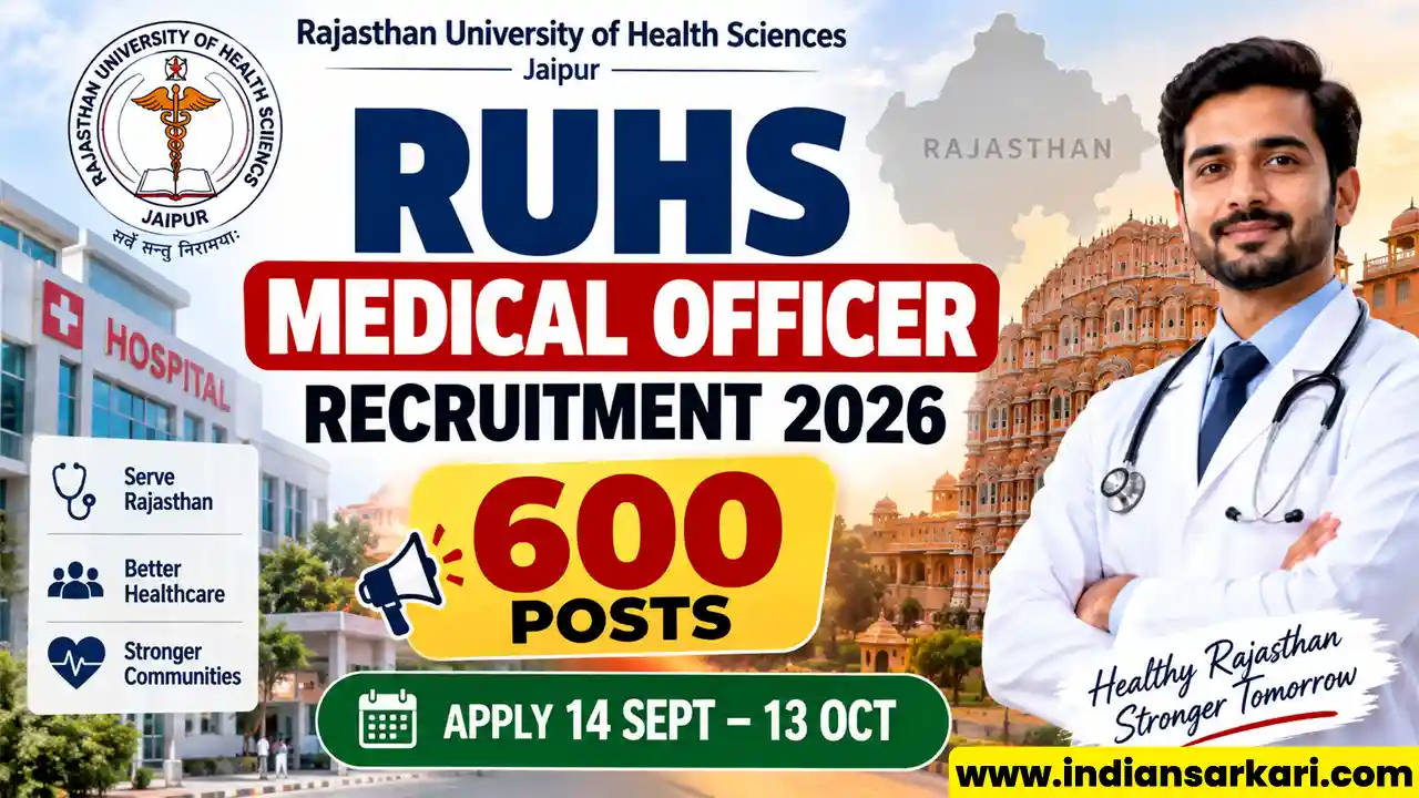 RUHS Medical Officer Recruitment 2026