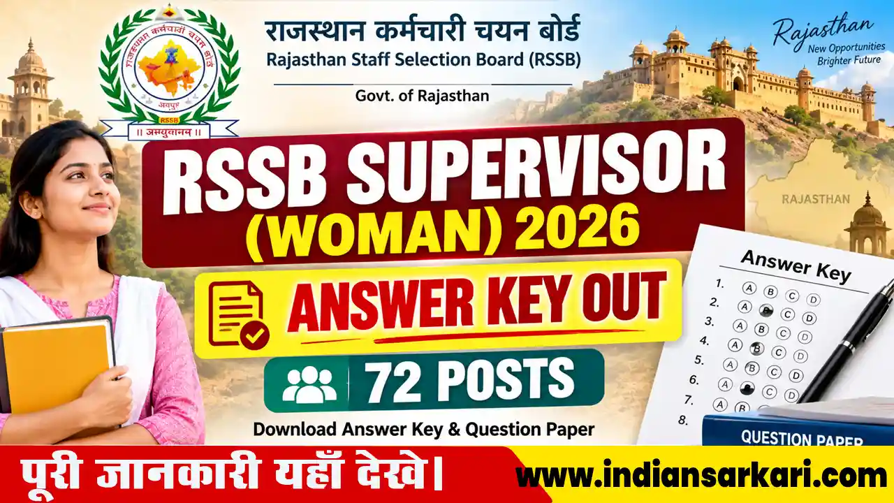 RSSB Supervisor Woman Answer Key 2026