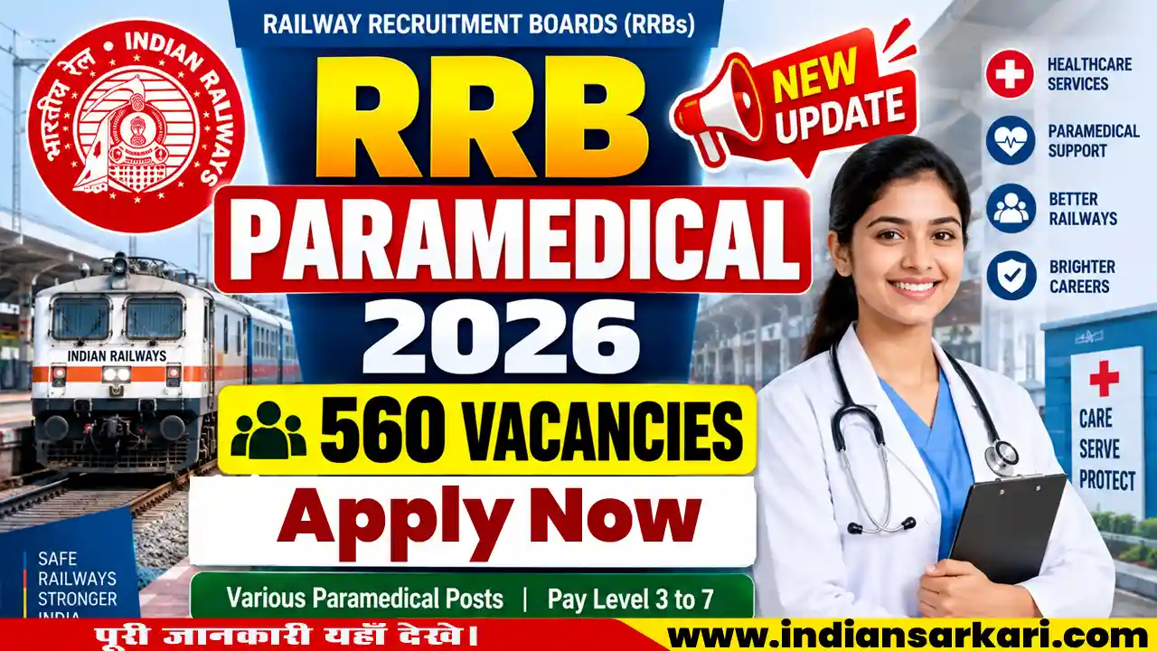RRB Paramedical Recruitment 2026