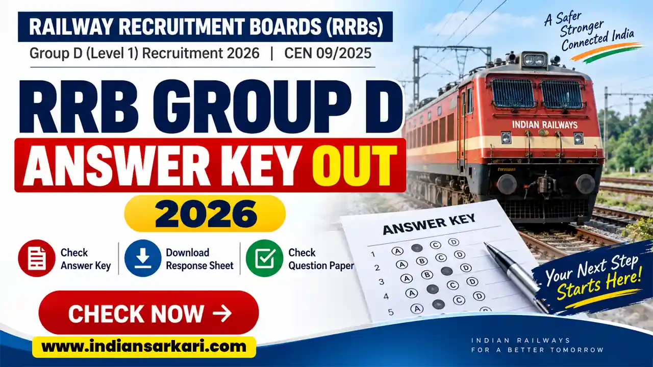 Railway RRB Group D Answer Key 2026