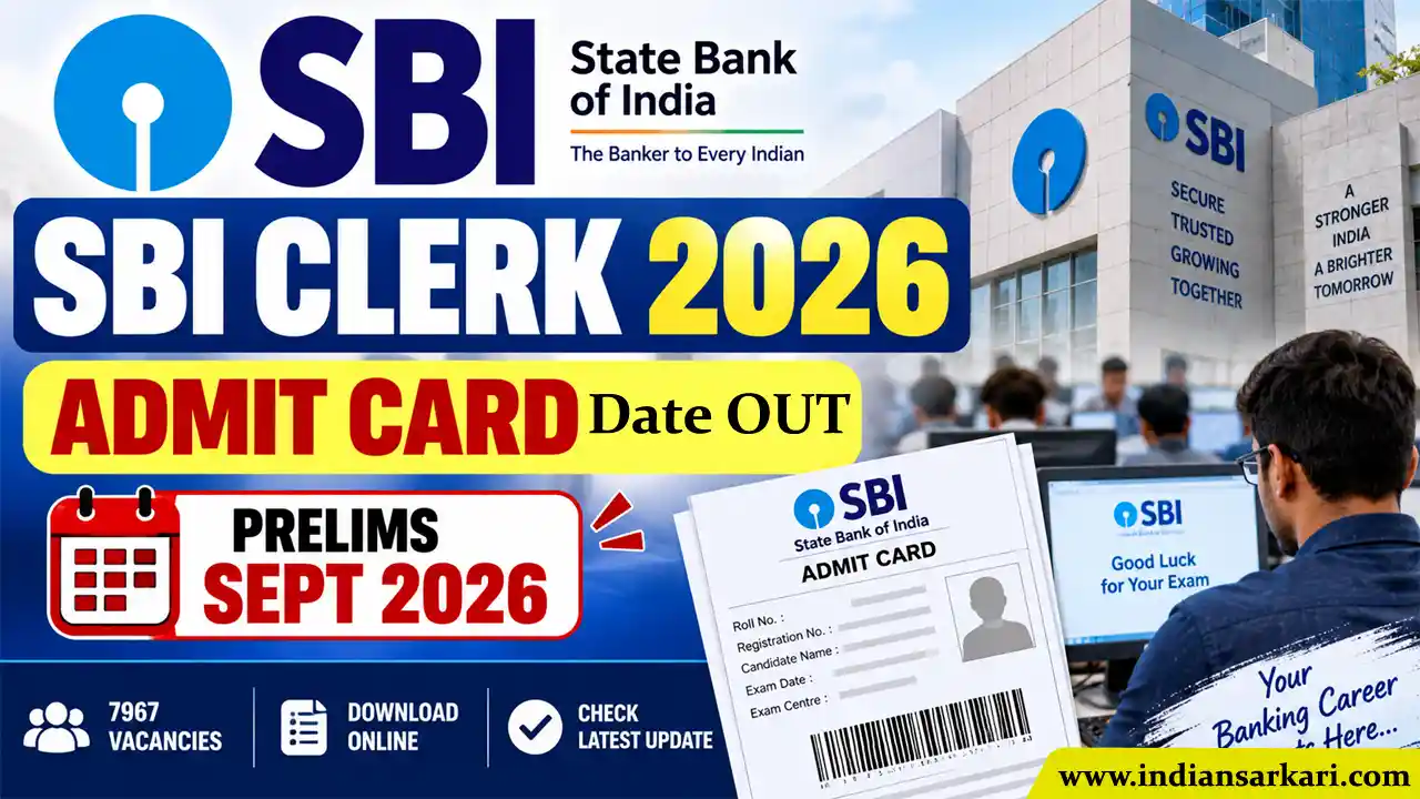 SBI Clerk Admit Card 2026