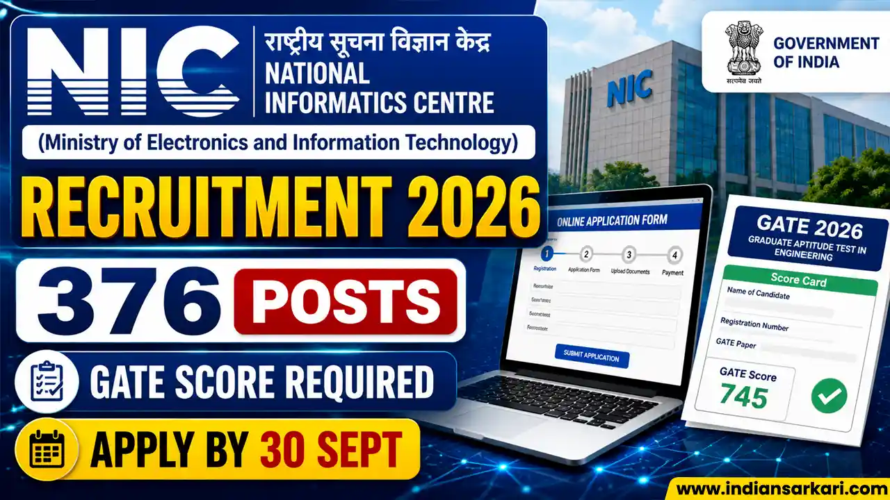 NIC Scientific/Technical Assistant Recruitment 2026