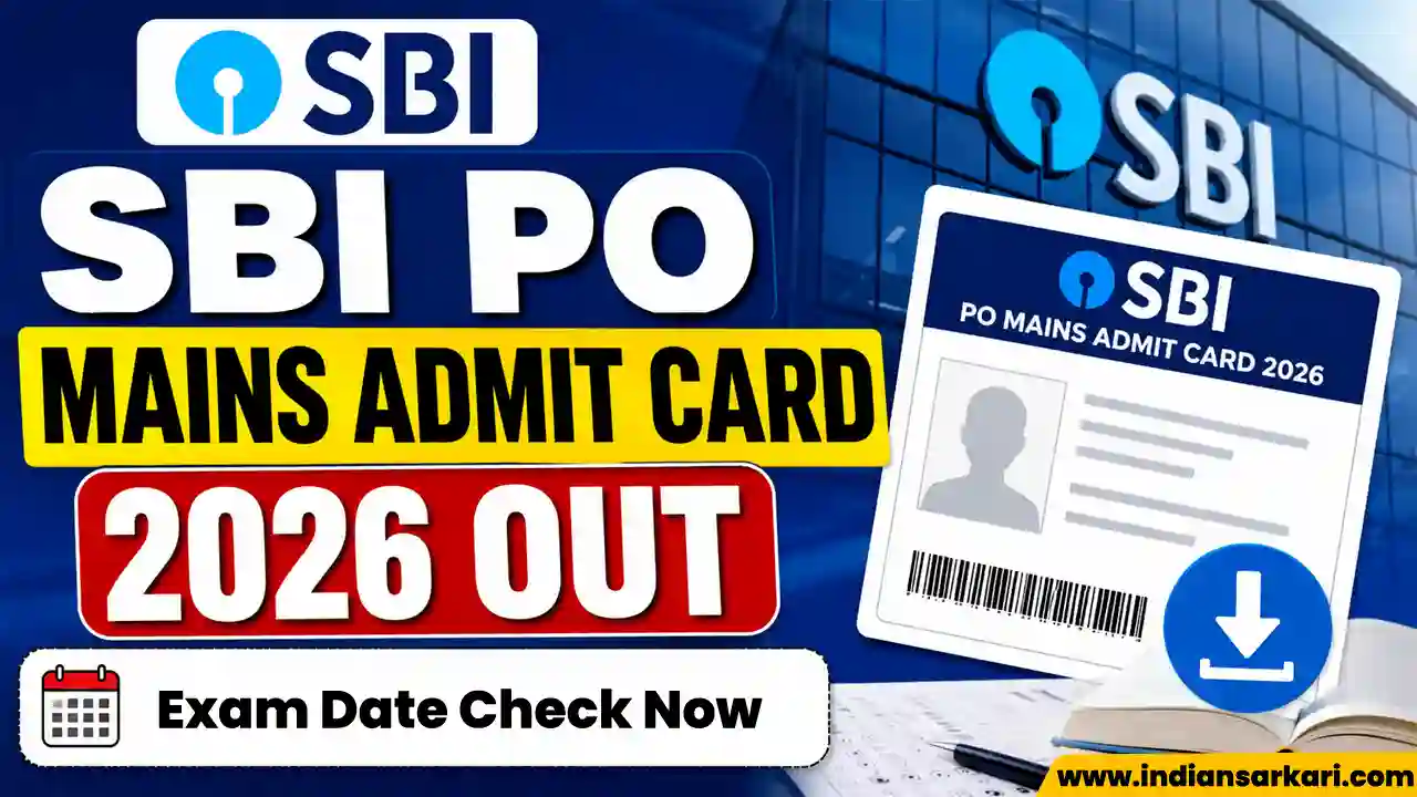 SBI PO Mains Admit Card 2026