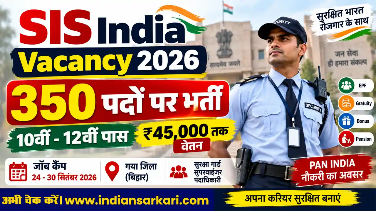 SIS Security Guard Recruitment 2026