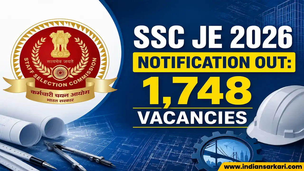 SSC JE Recruitment 2026