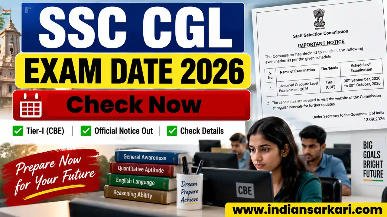 SSC CGL 2026 Exam Date