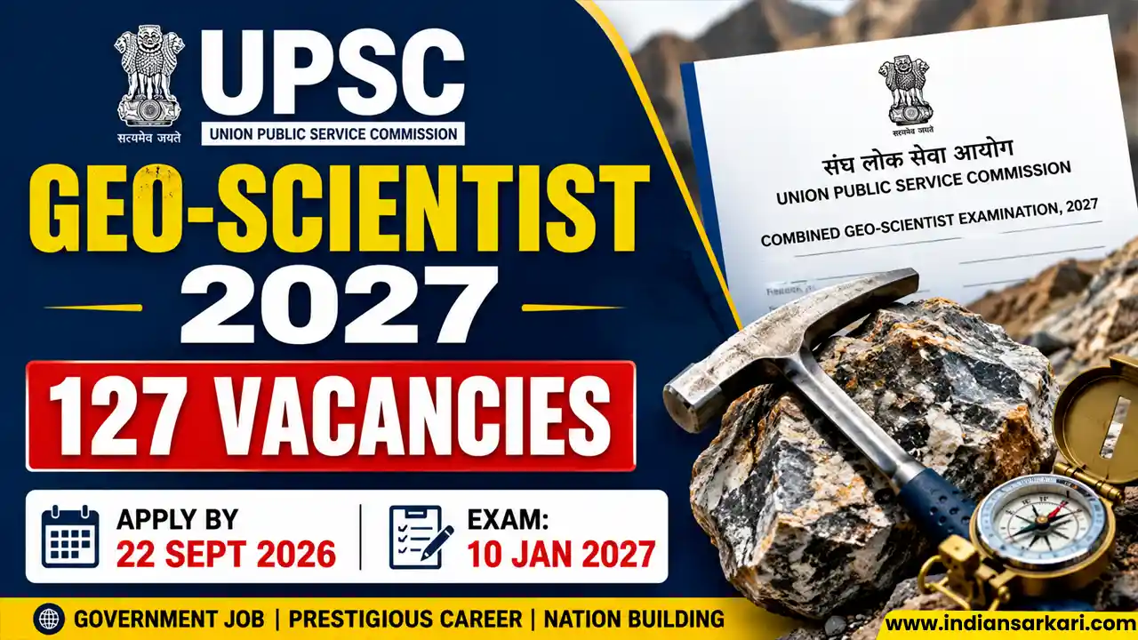 UPSC Combined Geo-Scientist Examination 2027