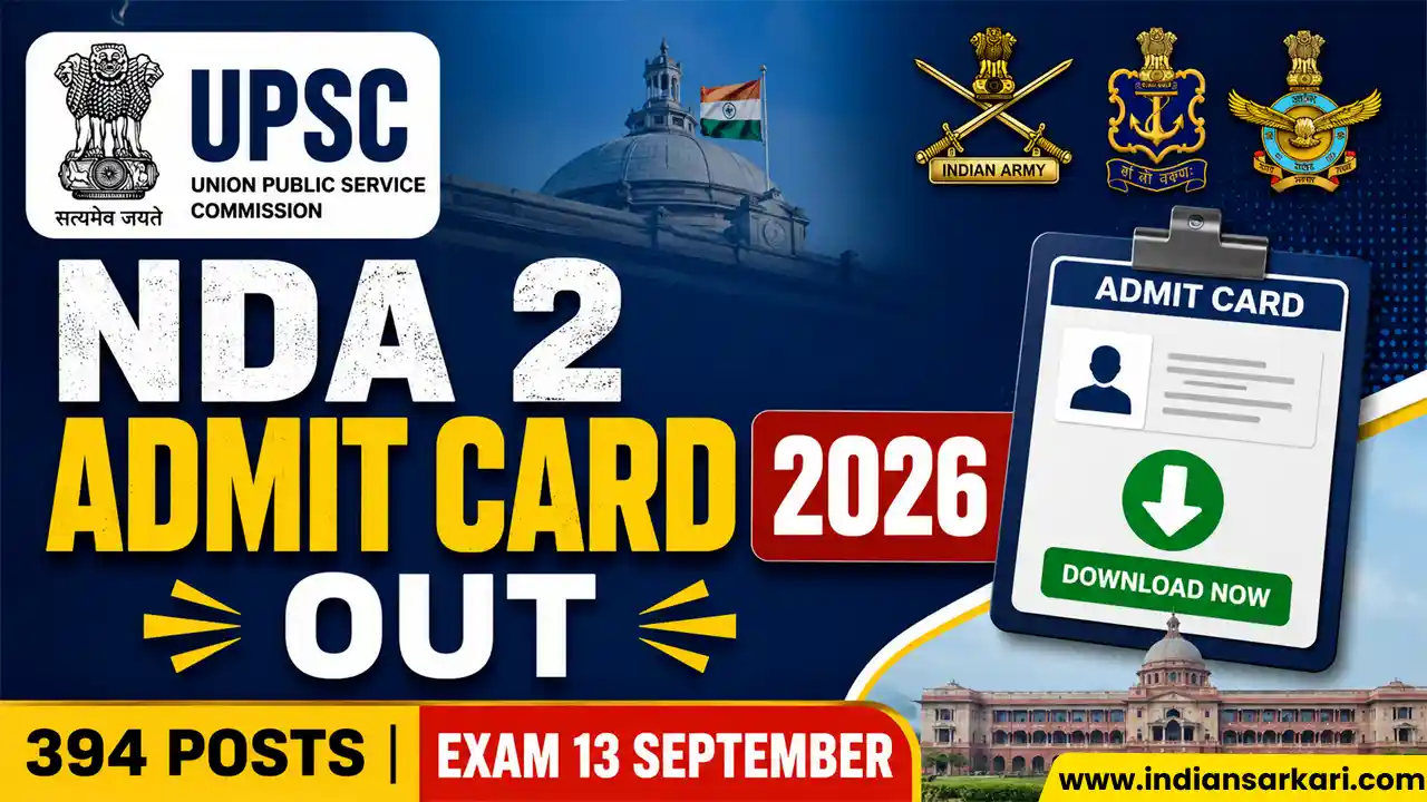 UPSC NDA 2 Admit Card 2026