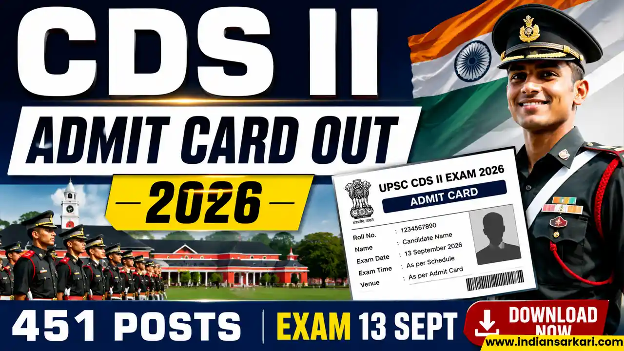 UPSC CDS II Admit Card 2026