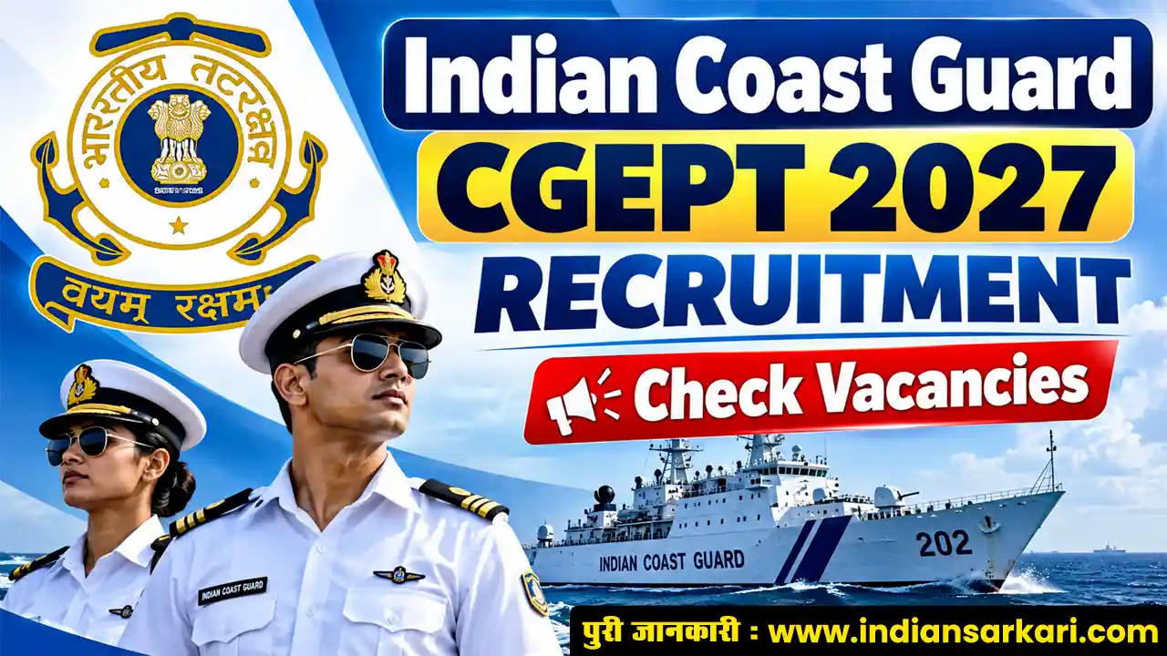 Indian Coast Guard CGEPT 2027 Recruitment