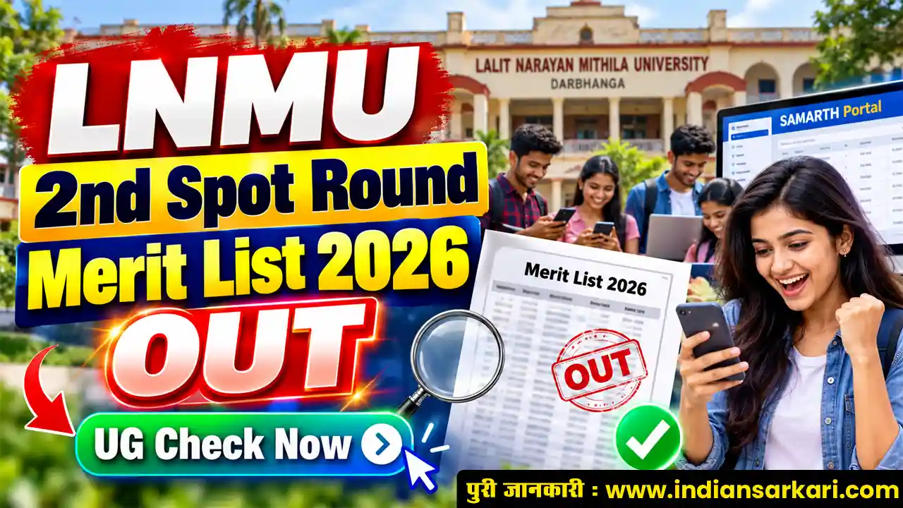 LNMU 2nd Spot Round Merit List 2026