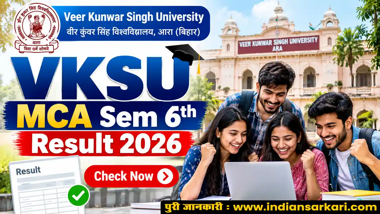 VKSU MCA Semester 6th Result 2026