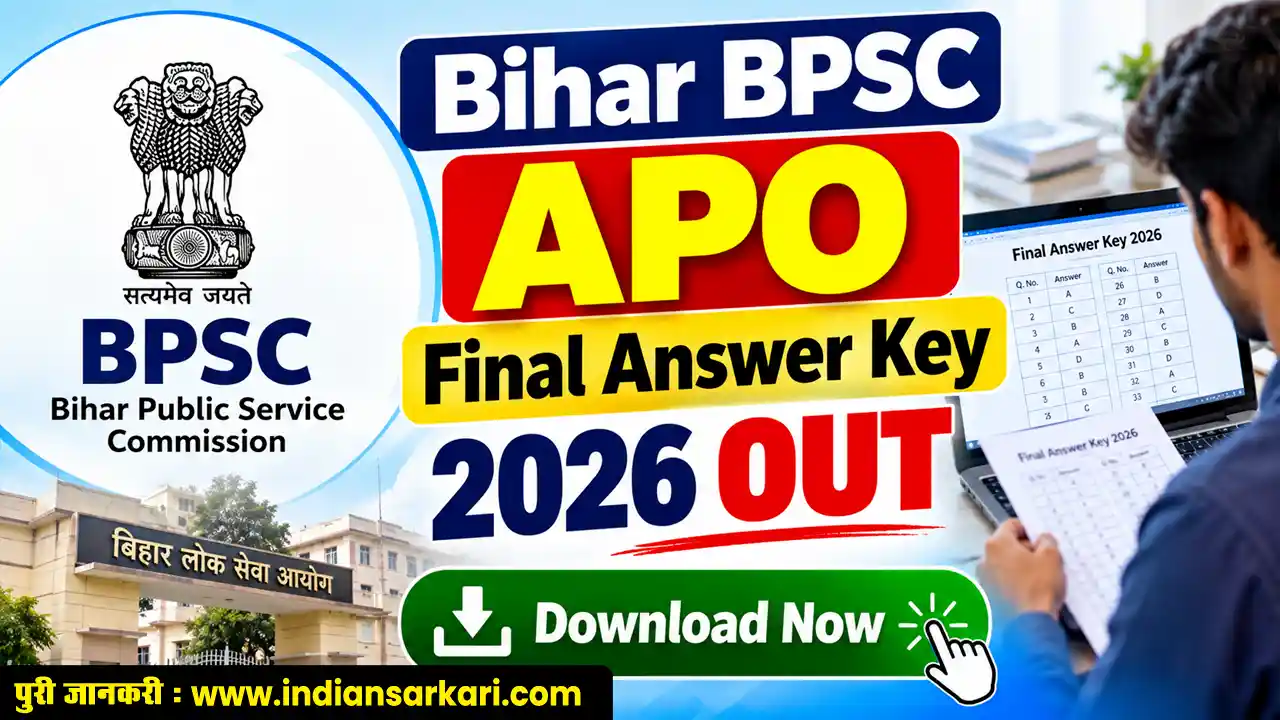 Bihar BPSC APO Final Answer Key 2026