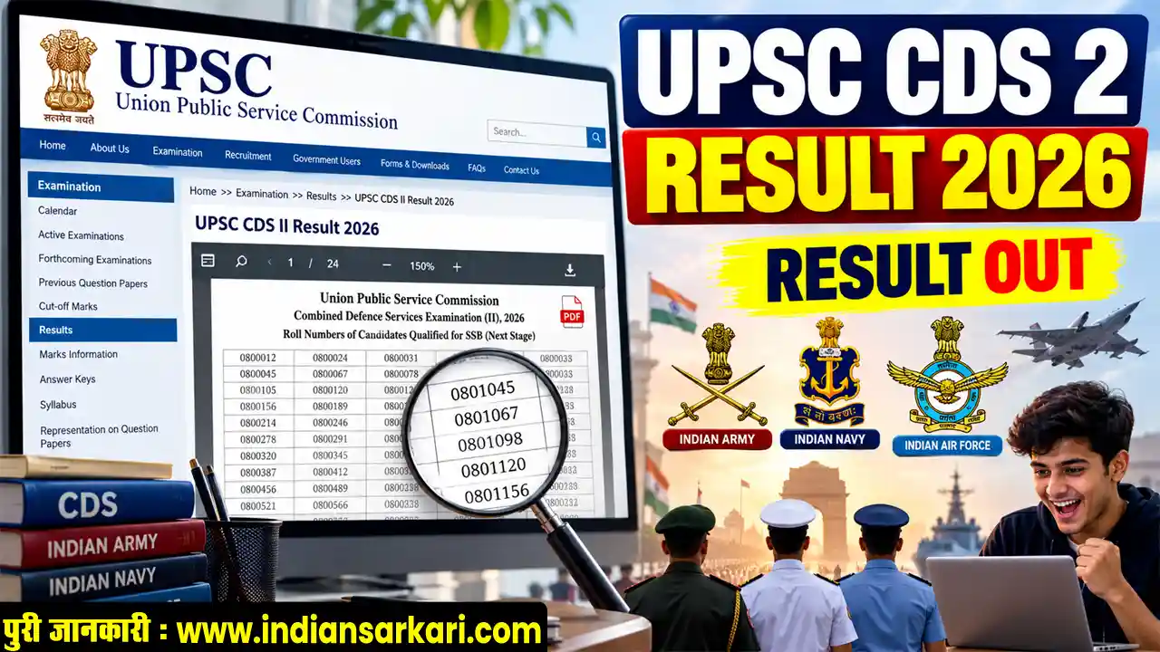 UPSC CDS 2 Result 2026