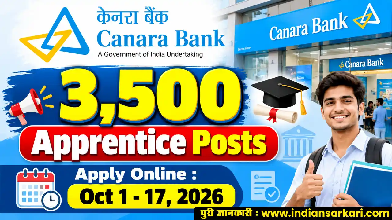 Canara Bank Apprentice Recruitment 2026