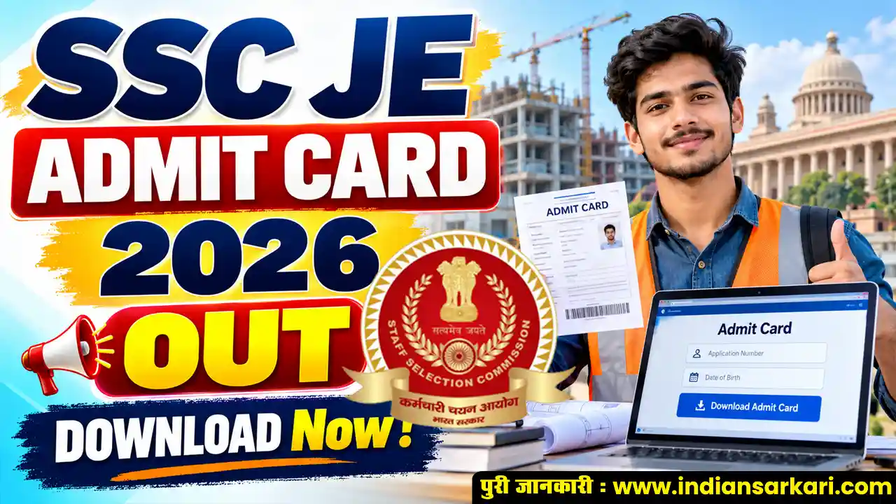 SSC Junior Engineer JE Admit Card 2026