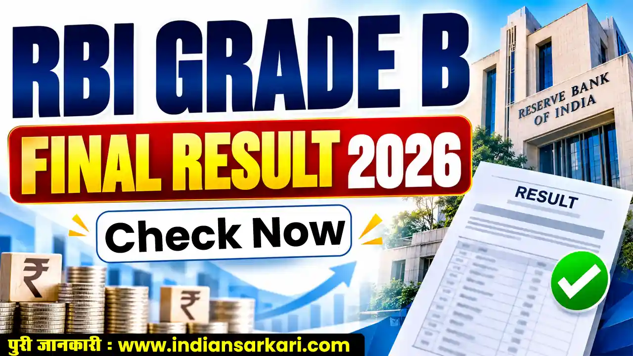 RBI Grade B Officer Final Result 2026