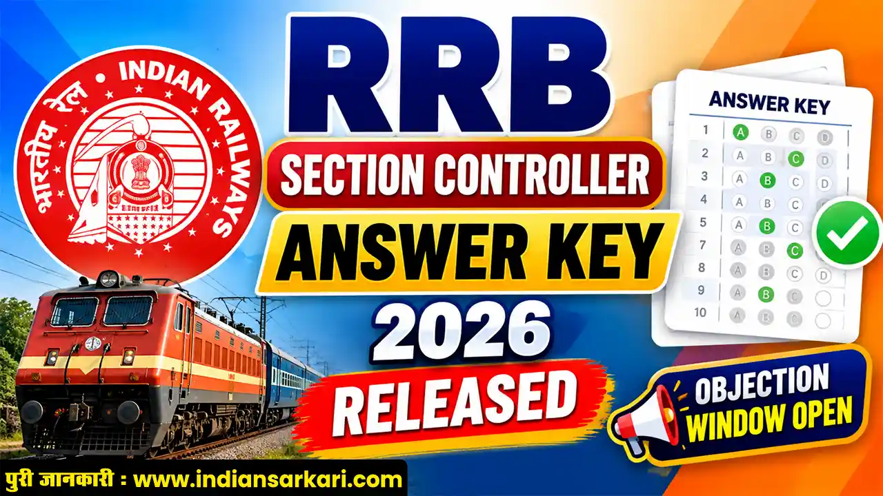 RRB Section Controller Answer Key 2026
