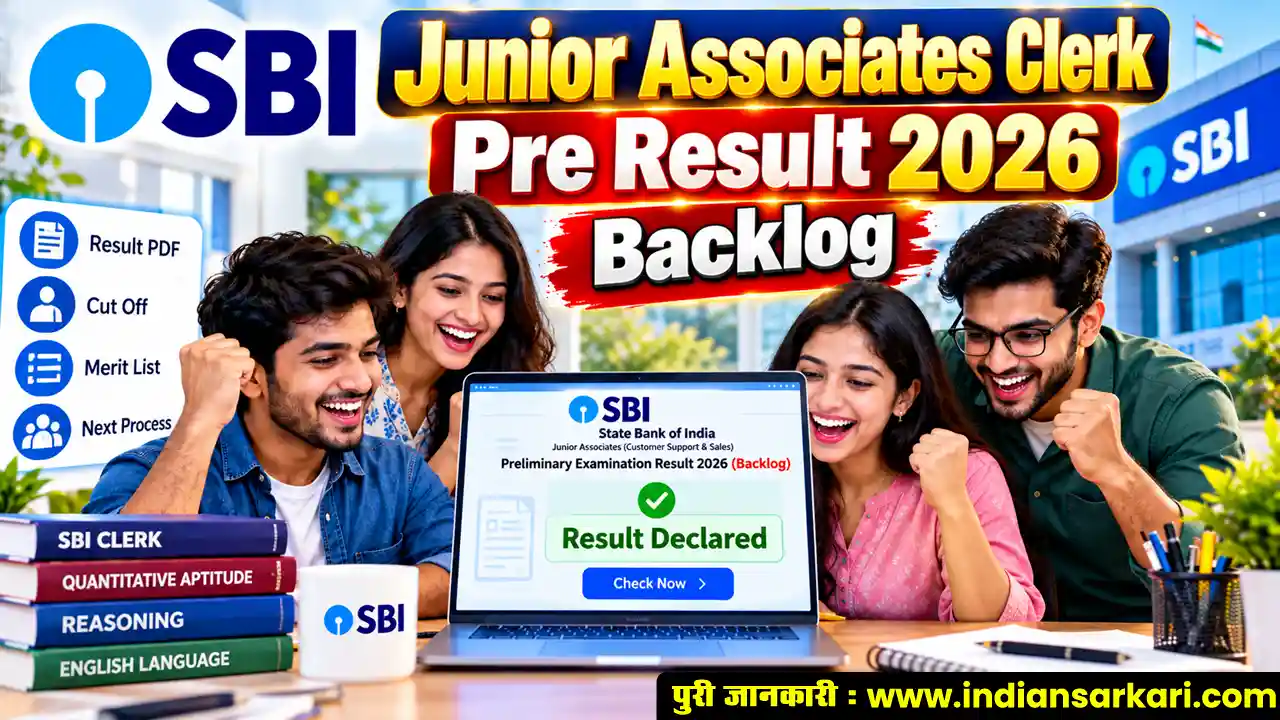 SBI Junior Associates Clerk Pre Result 2026