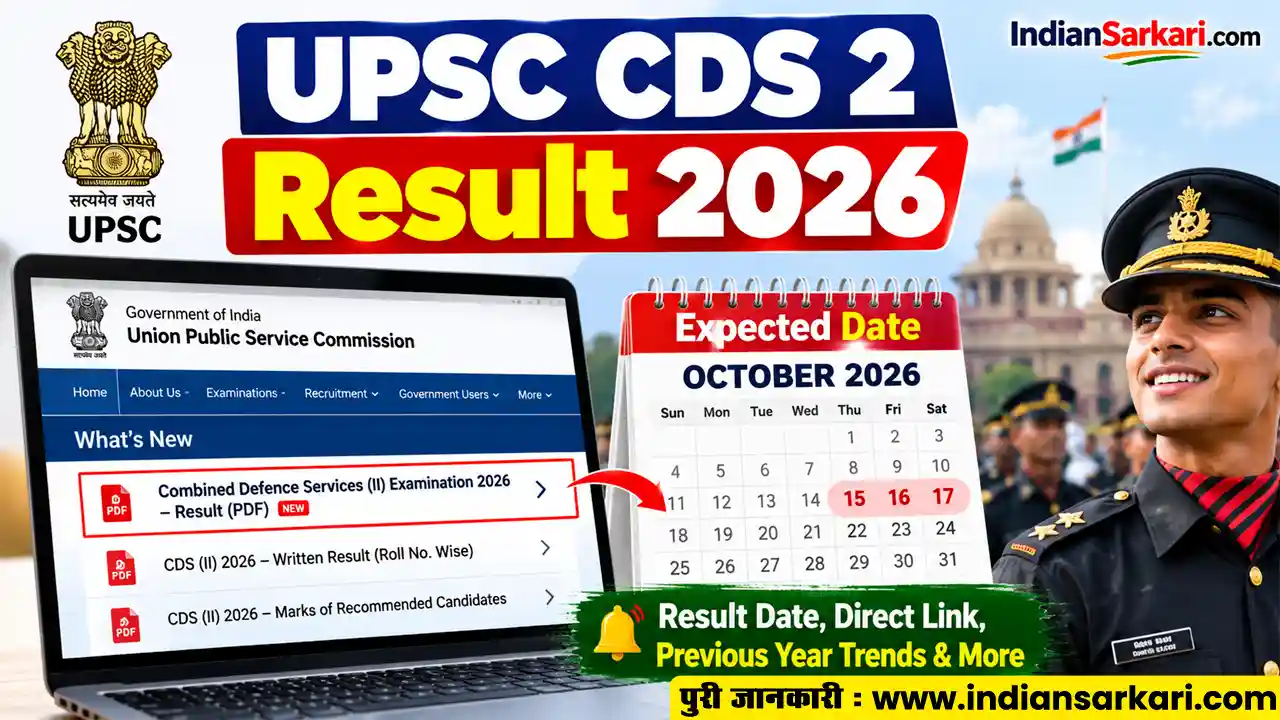 UPSC CDS 2 Result 2026